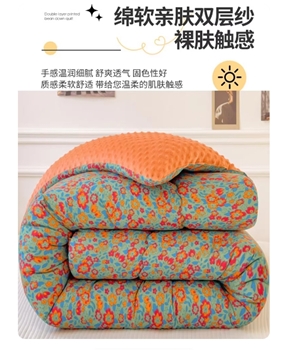 A类豆豆绒冬被春秋被单人学生被芯冬季加厚保暖被子双人棉被褥8斤